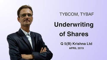 Underwriting of Shares Q 5(B) Krishna Ltd