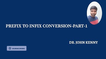 Prefix to Infix Conversion | Part 1 | Stacks | Data Structures and Algorithms