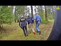 Police Drag Suspect Out of Woods After Wild Pursuit