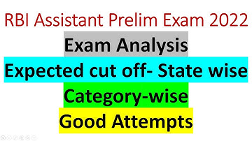 RBI Assistant State-Wise Expected Cut Off 2022 | RBI Assistant Expected cut off 2022 | RBI Assistant