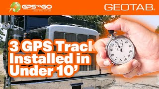 GPS Tracker Installed on 3 BIG RIGs in Under 10 Minutes, by GPS to GO