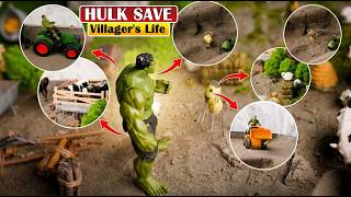 Hulk's Big Mission: Saving Villagers & Road Construction | DIY Mini Creatures