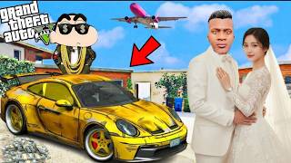 FRANKLIN TOUCHES ANYTHING AND IT BECOMES GOLD || EVERYTHING IS FREE IN GTA 5 | FRANKLIN'S WEDDING... Wealth