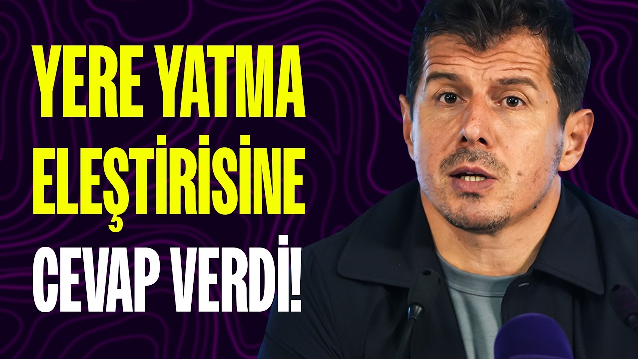 Emre Belözoğlu'na sert yere yatma eleştirisi geldi! Belözoğlu'nun cevabı daha sertti.