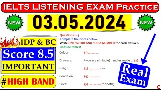 IELTS LISTENING PRACTICE TEST 2024 WITH ANSWERS | 03.05.2024 screenshot 4