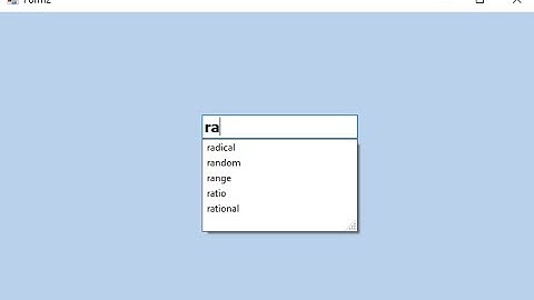Programming in Visual basic .net: autocomplete textbox from access database - vb.net