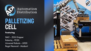 🚀 Automate Your Palletizing with the UR20 & SMC ZGS Foam Vacuum Gripper! 🏭📦