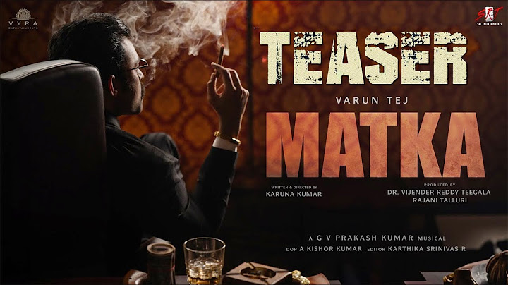 Matka Movie Teaser | Varun Tej | Meenakshi Chowdary | Nora Fatehi | Karuna Kumar | GV Prakash