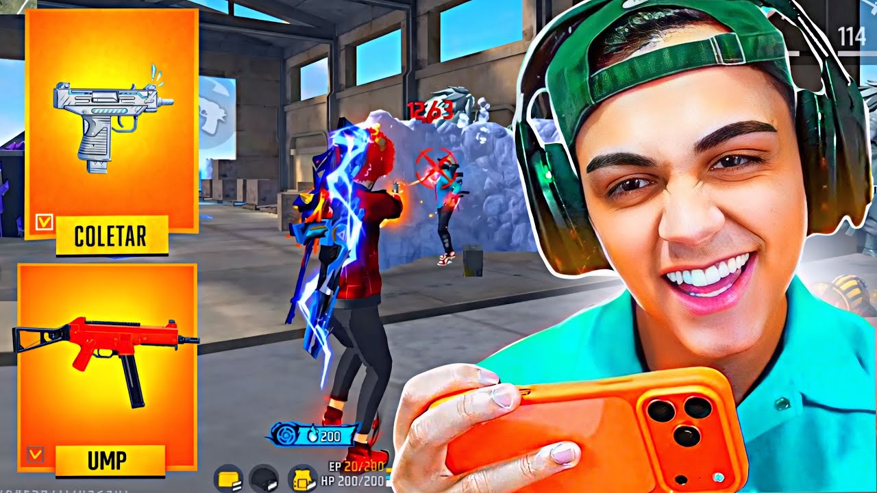 FREITAS USOU A MINI UZI + UMP RUBI PARA DERRETER GERAL NO FREE FIRE! ELE TESTOU O MAPA BRASILEIRO 👀🔥