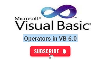 BCA IV Sem: Operators in Visual basic