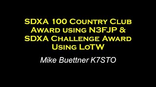 SDXA 100 Country and Challenge Awards