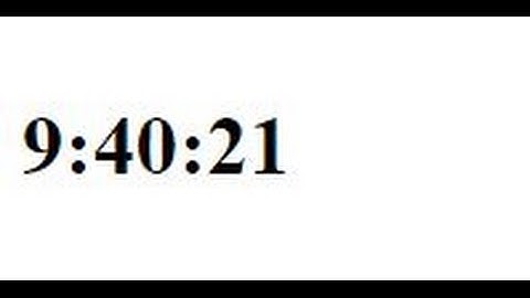 Simple Clock using JS(JavaScript) and html//Как создать локальные часы с JS