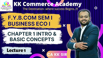 Fybcom Semester 1| Business Economics 1 | Chapter 1 | Introduction and Basic Concepts | Lecture 1