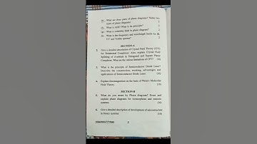 hpu msc physics 3rd sem question paper of material science [PHYMS-302] held in Feb 2023#physics#hpu