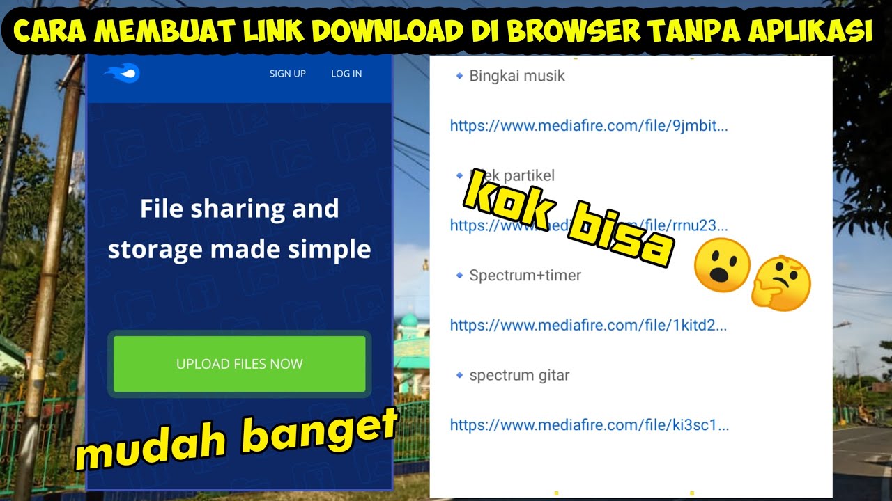 tutorial membuat link download 