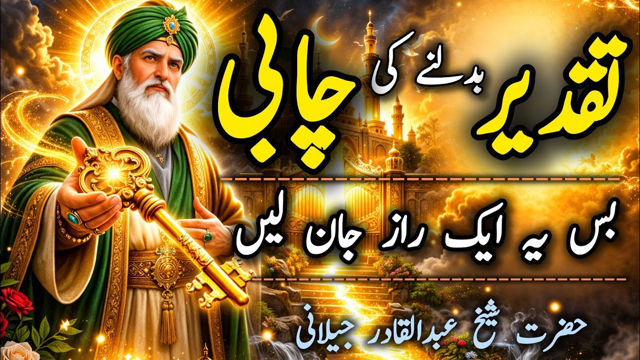 Taqdeer Badalne Ki Chabi | Bas ye ak Raz jan len |Ghous Pak ka batayaa huwa amal