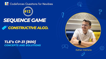 Sequence Game | Codeforces | TLE