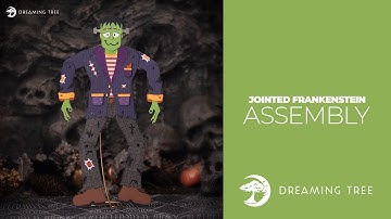 SVG File - Jointed Frankenstein - Assembly Tutorial (For Cricut, Silhouette, and ScanNCut)