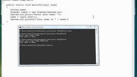 07-04 Using The Scanner To Input Strings | Beginners Java Programming.