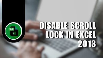 ❤️ PRO: How to disable Scroll Lock in Excel 2013 / Laptop || Turn off Scroll Lock | Step by Step