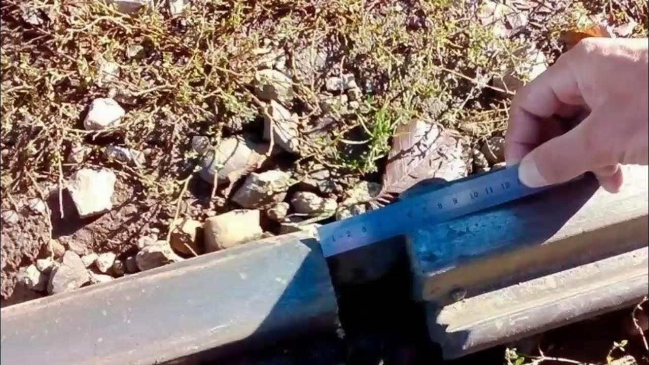 разрыв стыка жд пути. зазоры жд путь. измерение зазоров в стыках рельсов. д. промежуточные скрепления рельс р43.
