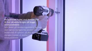 ABUS Nordic | FTS15 vinduslås - Slik monterer du vinduslåsen på dobbeltvindu