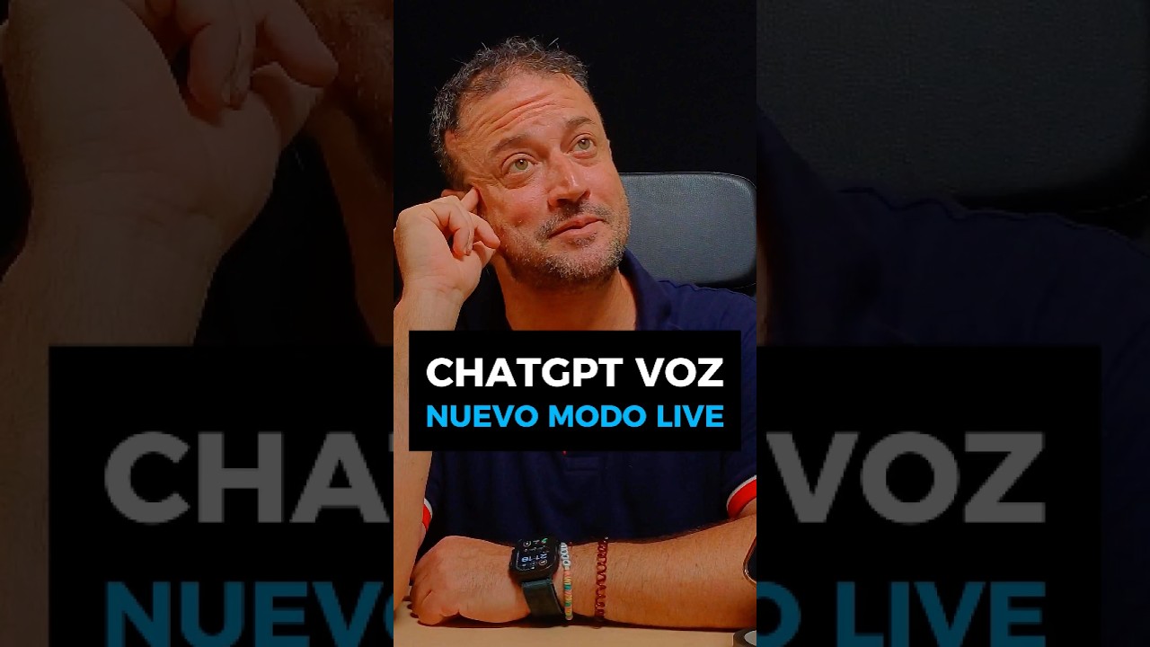 NUEVO MODO LIVE DE VOZ DE CHATGPT#ia #ai #chatgpt #bigdata #data #bilbao #modovoz