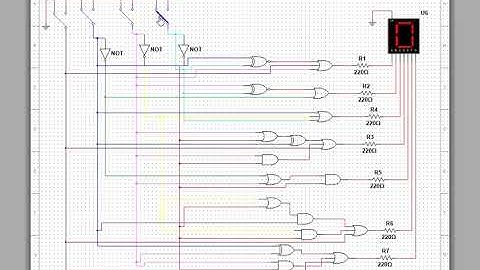 Logic diagram of BCD to decimal decoder