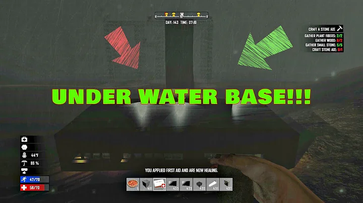 7 Days To Die UnderWater Base Build Tutorial Part 1