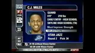 C.j. Miles - 2005 Nba Draft - Pick