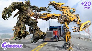 Transformers: Bumblebee และ Optimus Prime Fight Megatron | ระยะเวลาของ Bumbebee (2023)