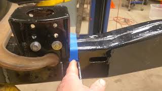 Part 1  48 Chevy truck  installation of the front cab  mounts on the S10 frame!