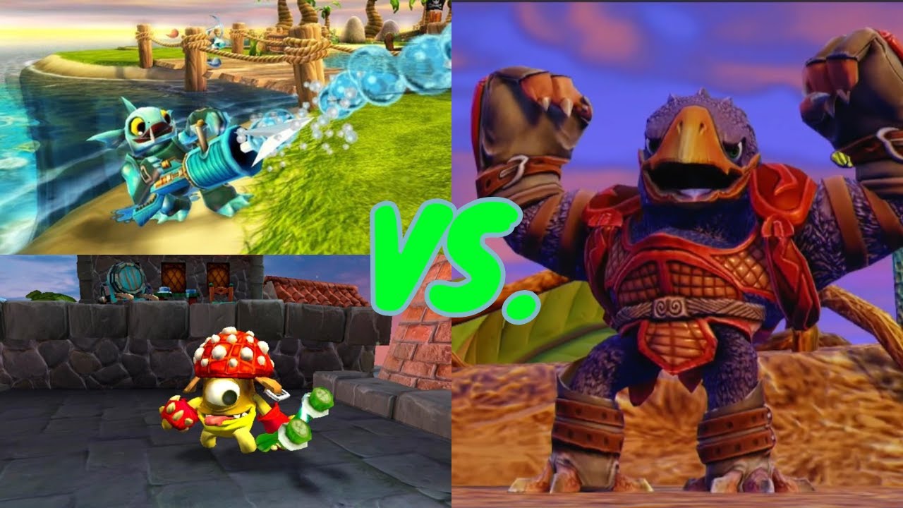 Shroomboom and Gill Grunt VS. Cuckoo Clocker | Skylanders Trap Team