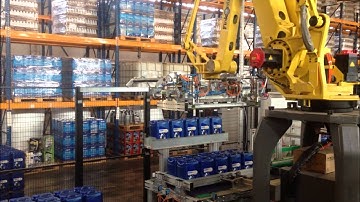 Flokontrol - Robotic Plastic Drum Palletizing / Bidon Paletleme Sistemi