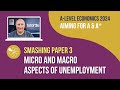 Micro &amp; Macro Aspects of Unemployment | Smash A-Level Economics Paper 3 in 2024!