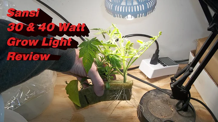 Sansi 30watt and 40watt LED Grow Light Review - Electricity Use Calculator