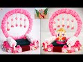 Beautiful.. DIY Ganpati Decoration! Ganesh Chaturthi Decoration Idea at Home