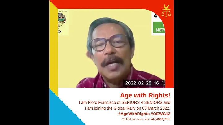 #Age with Rights - Floro Francisco of SENIORS 4 SE...