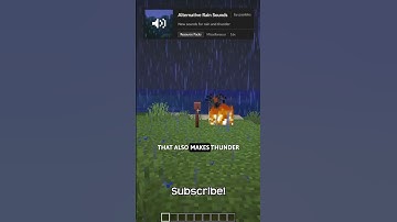 Do You Like What This Resource Pack Has Done To Rain Sound Effects In Minecraft?