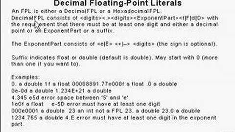 Java Tutorial 1.2 Primitives & Literals Part 2/7 -  integer literals & decimal FPL