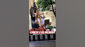 Arrival of Lord Ganesha in Mumbai 2025 | Ganesha aagman #shorts #ganeshchaturthi