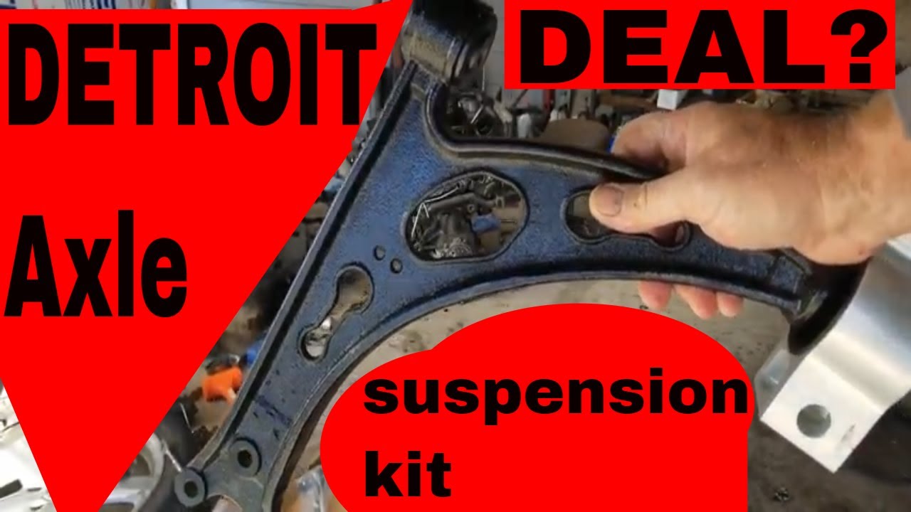 Detroit Axle suspension parts review unboxing VW Jetta Audi A4 YouTube