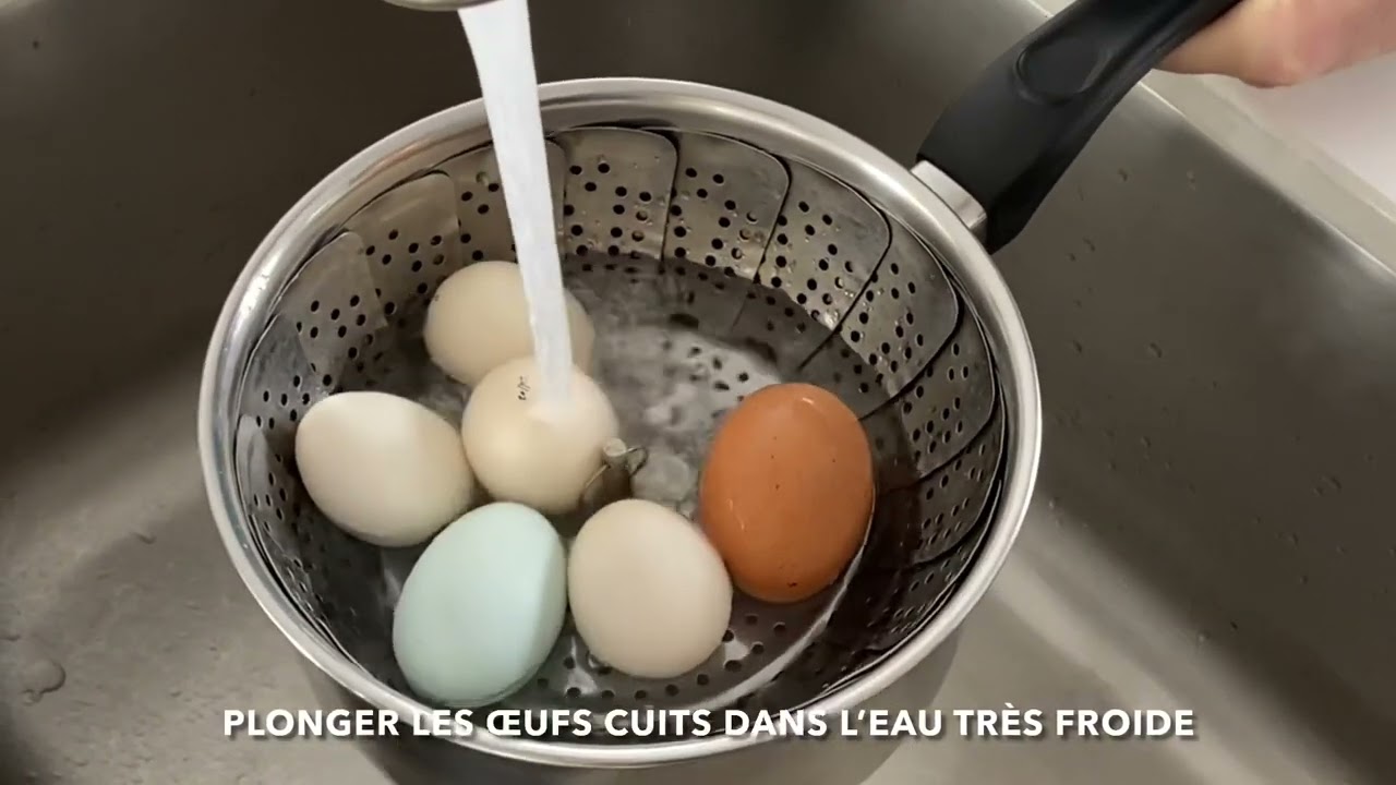 Œufs frais du jour cuits durs et faciles à écaler! - Ma Poule De Luxe