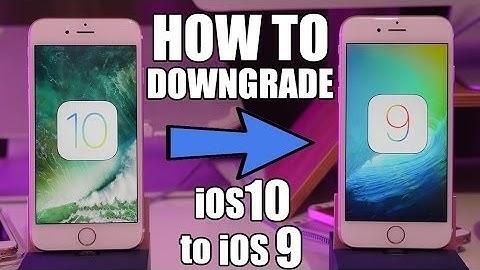 how to downgrade or uninstall iOS 10 to iOS 9 without losing any date