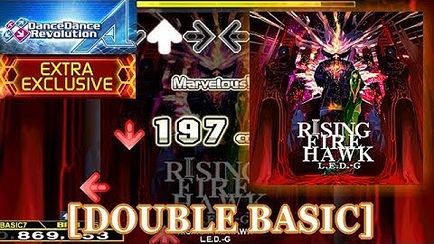 【DDR A】 RISING FIRE HAWK [DOUBLE BASIC] 譜面確認＋クラップ
