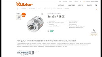 💢 S7-1200 PROFINET I/O WITH KUBLER ABSOLUTE ENCODER SENDIX F5868