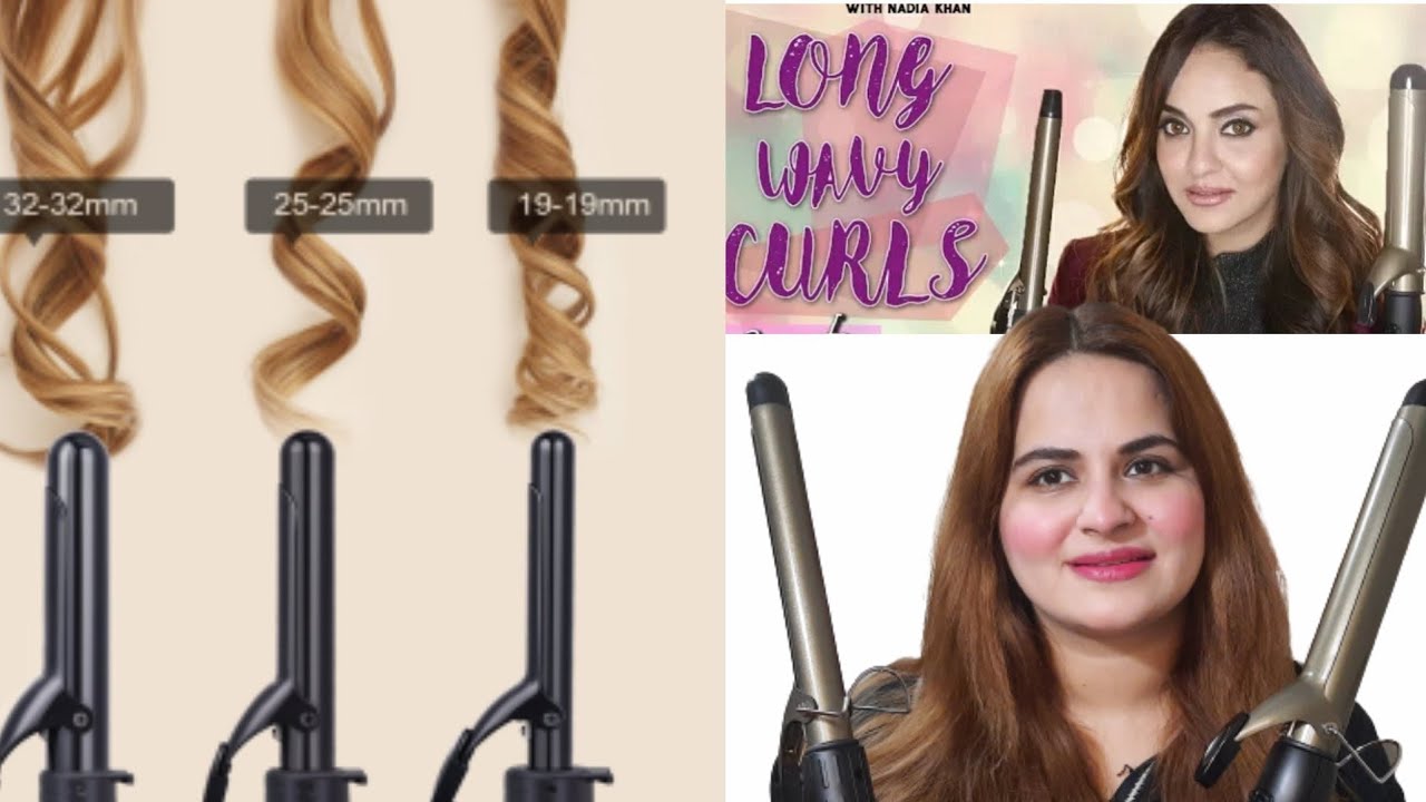 COMPARING Curling Rods big &small curler available - YouTube