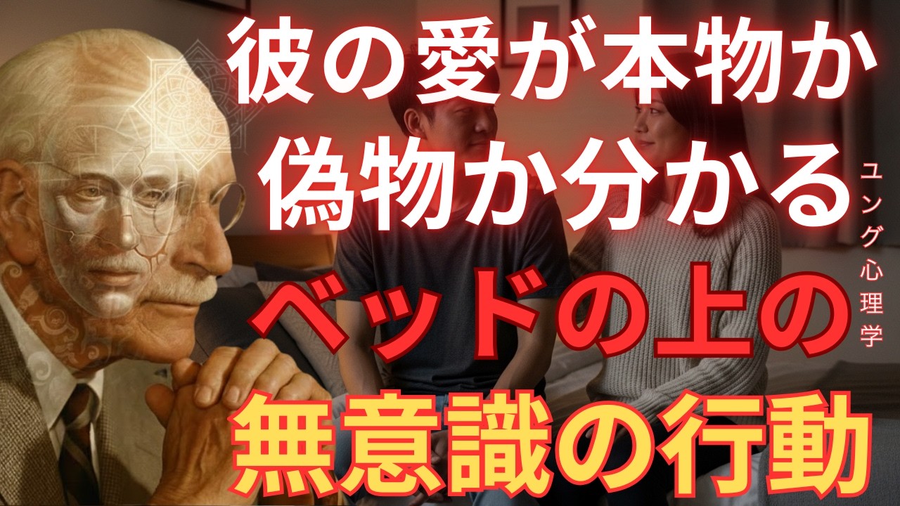 【衝撃】99%の男性が本気で愛している時だけベッドの上でする行動｜これがあれば彼の愛は本物｜カール・ユング「ユング心理学」「無意識」「元型」「影」