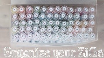 How to organize your ZIG Clean Color Real Brush Pens
