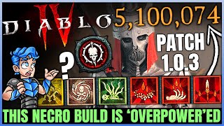 Diablo 4 - This New Best Necro Blood Build is INCREDIBLE - HUGE Damage - Skills Gear Paragon Guide!